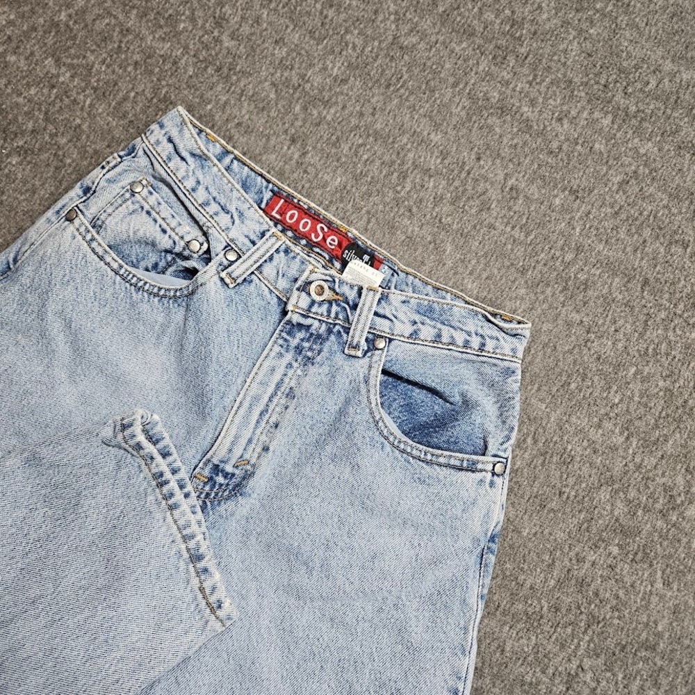 Levi's SilverTab Loose Jeans Womens 7/8 Light Wash Vintage 90s High Waisted